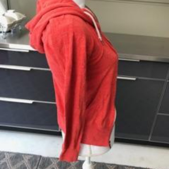 Reddish orange nike zip up - Picture 4 of 5